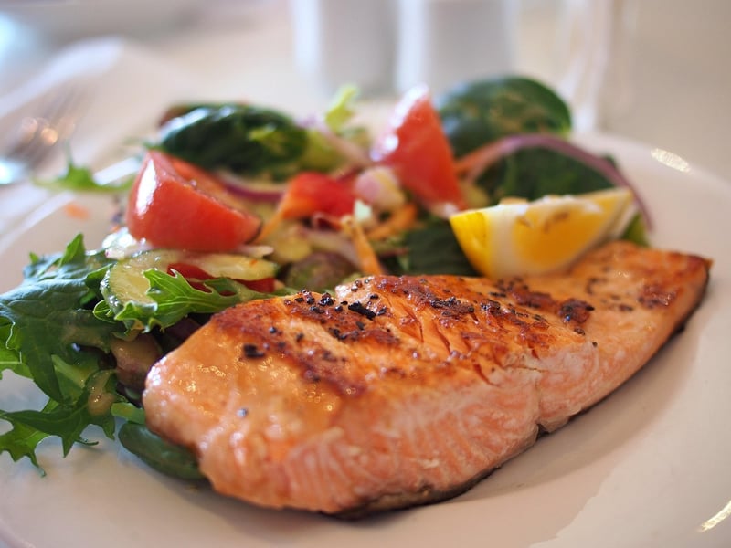 Baked Salmon with Roasted Veggies